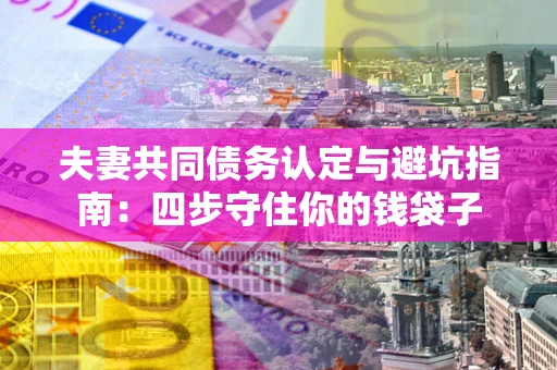 济南夫妻共同债务认定与避坑指南：四步守住你的钱袋子
