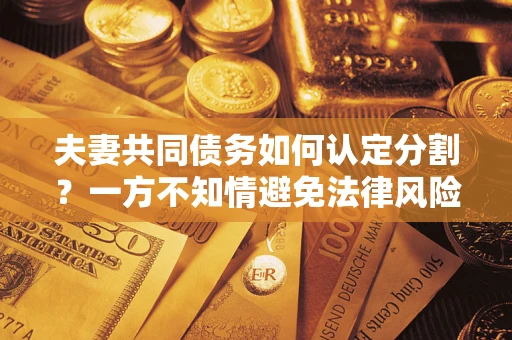 济南夫妻共同债务如何认定分割？一方不知情避免法律风险必看！
